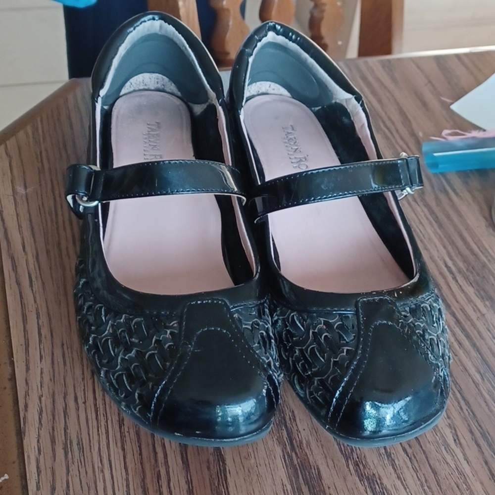 Taryn Rose Traveler True Mary Jane Flats Woven, Patten Leather 7.5